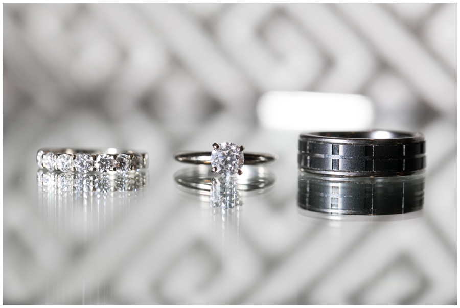 Loews Chevron Wedding Rings  - Downtown Annapolis Ring Detail