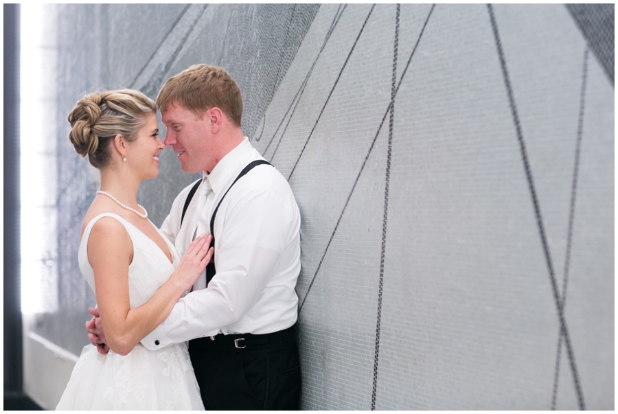 Loews Annapolis Winter Wedding Couple  - Downtown Annapolis Love Photographer