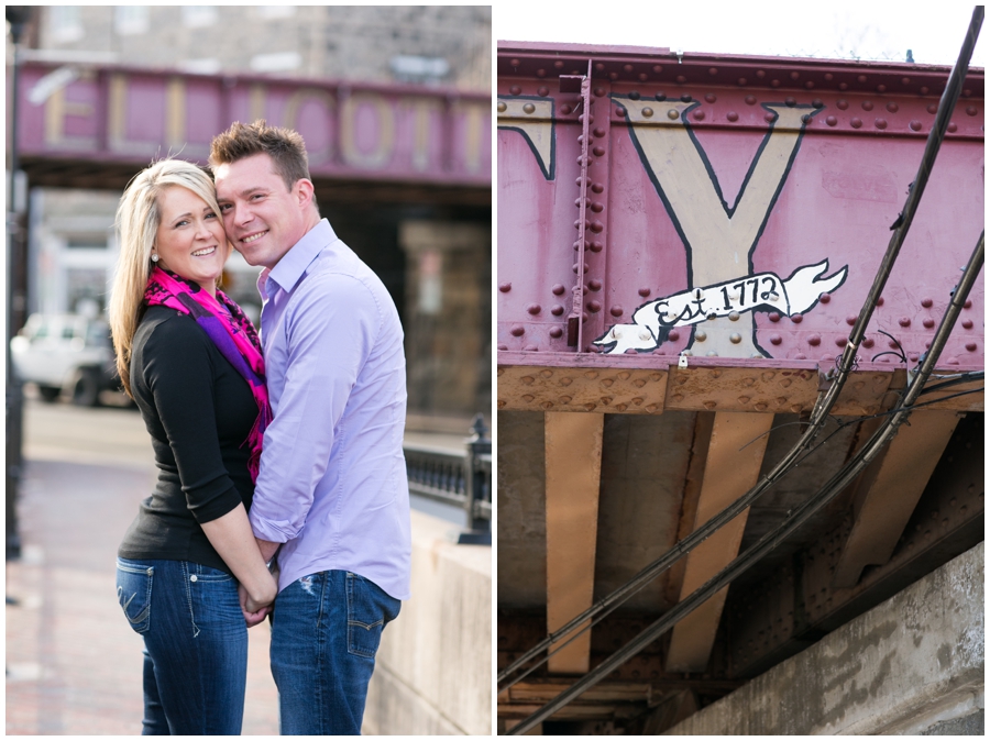 Ellicott City Engagement Photography -Train Engagement Photographs