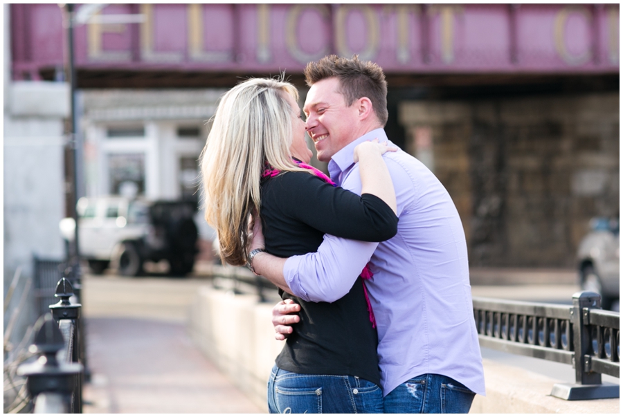 Ellicott City Engagement Photography -Train Engagement Photographs