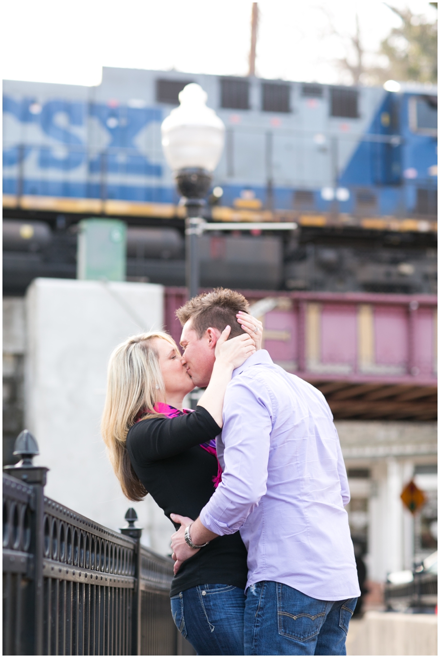 Ellicott City Engagement Photographer -Train Engagement Photographs