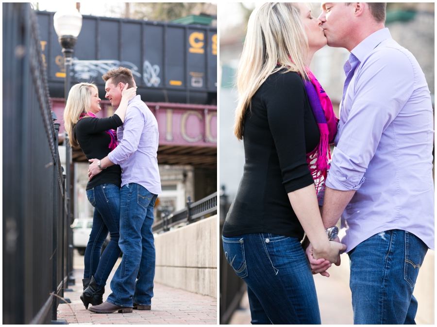 Ellicott City Engagement Photographer -Train Engagement Photographs