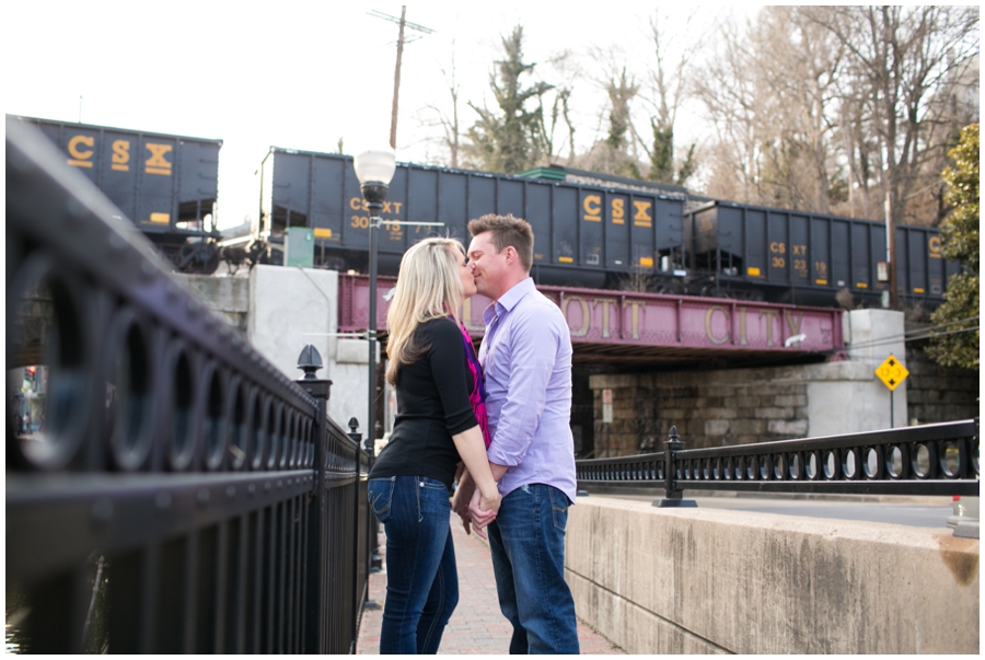 Ellicott City Engagement Photographer -Train Engagement Photographs