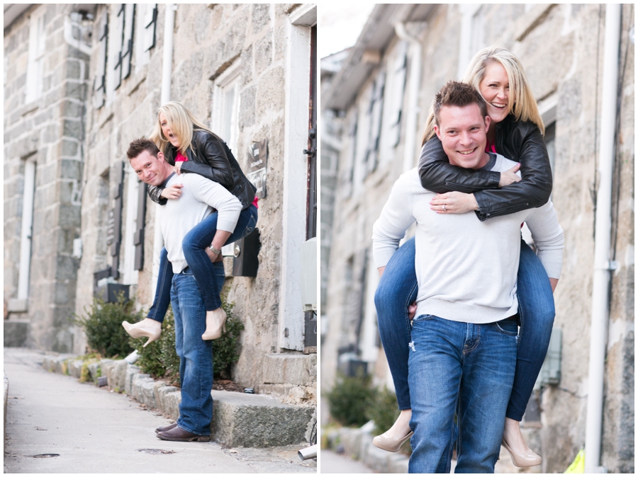 Ellicott City Engagement Photography - Piggy Back Portraits