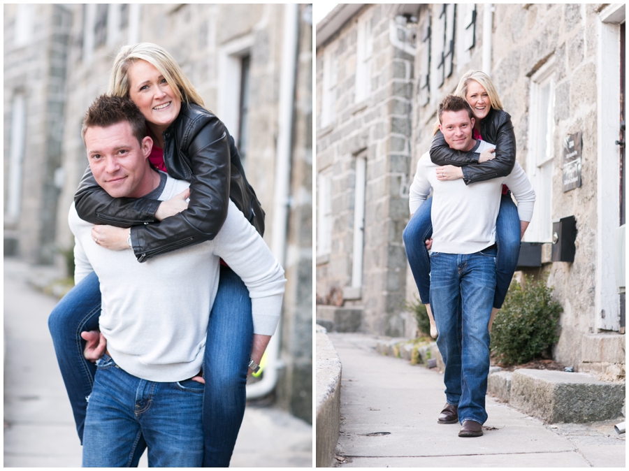 Ellicott City Engagement Photography - Piggy Back Portraits