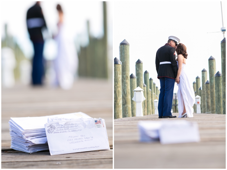 Annapolis City Dock Love Letters - Marine elopement