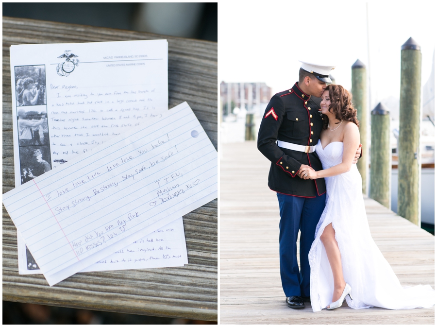 Annapolis City Dock Love Letters - Marine elopement