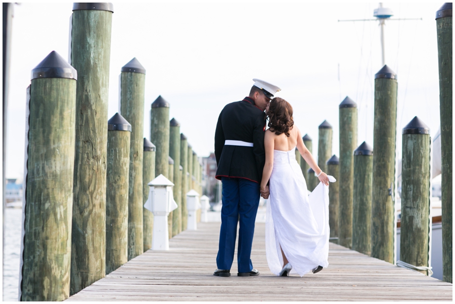 Annapolis City Dock Elopement - Winter Elopement Photographer