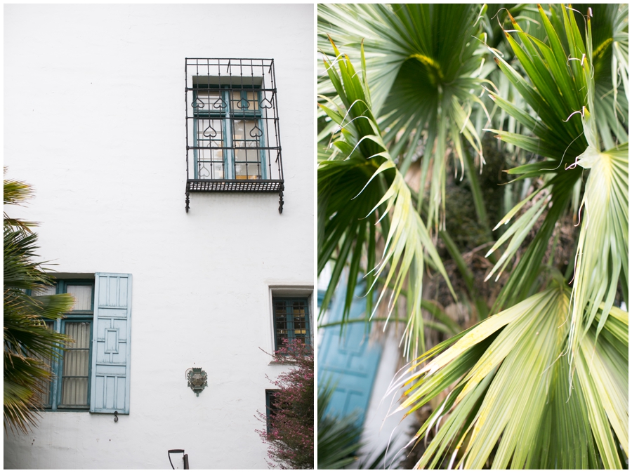 Santa Barbara Teal Courthouse Window - Traveling Wedding Photographer