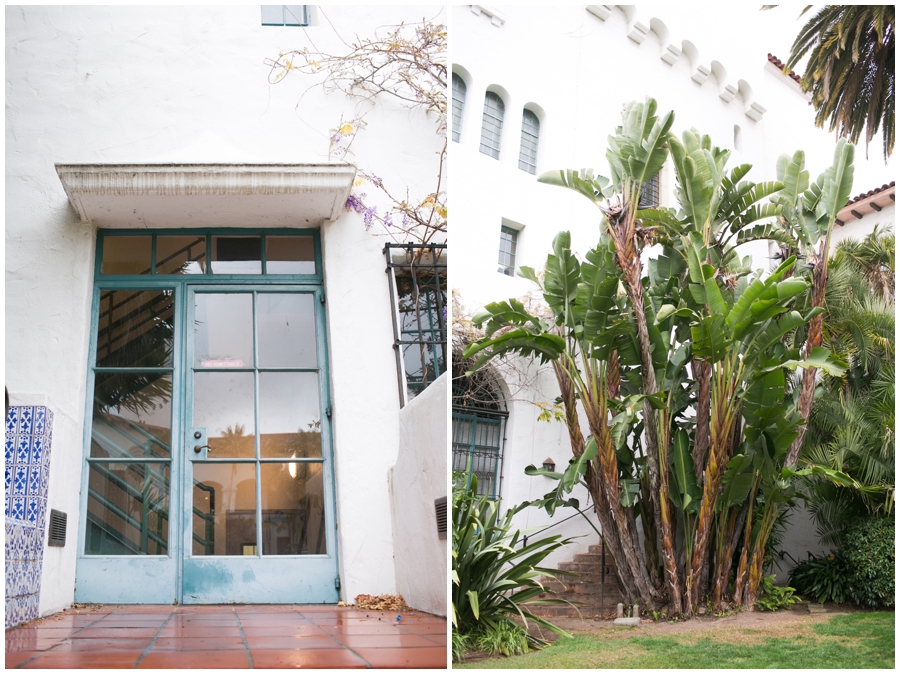 Santa Barbara Teal Courthouse Door - Traveling Wedding Photographer