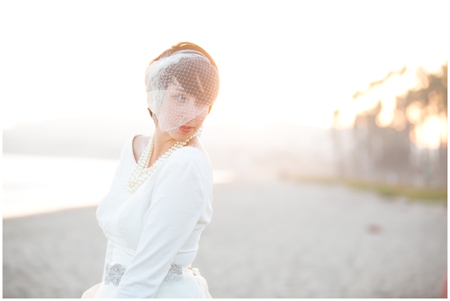 Santa Barbara Sunset Portrait - Katie Wondolowski Bridal