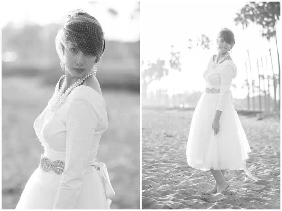 Santa Barbara Sunset Portrait - Katie Wondolowski Bridal