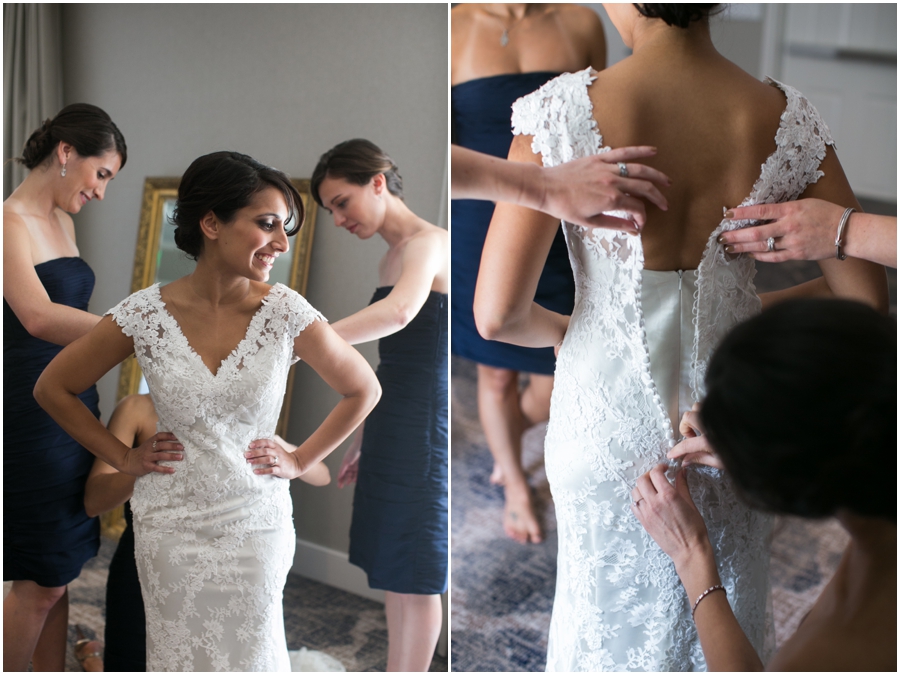 Annapolis Marriott Bridal Getting Ready - Historic Annapolis Wedding Photographer