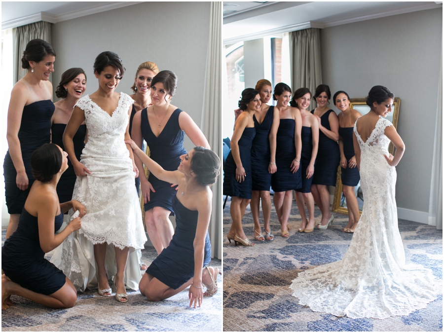 Annapolis Marriott Bridal Getting Ready - Historic Annapolis Wedding Photographer