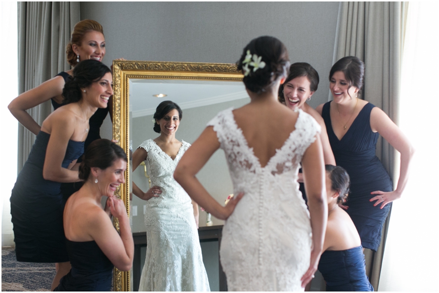 Annapolis Marriott Bridal Getting Ready - Historic Annapolis Wedding Photographer