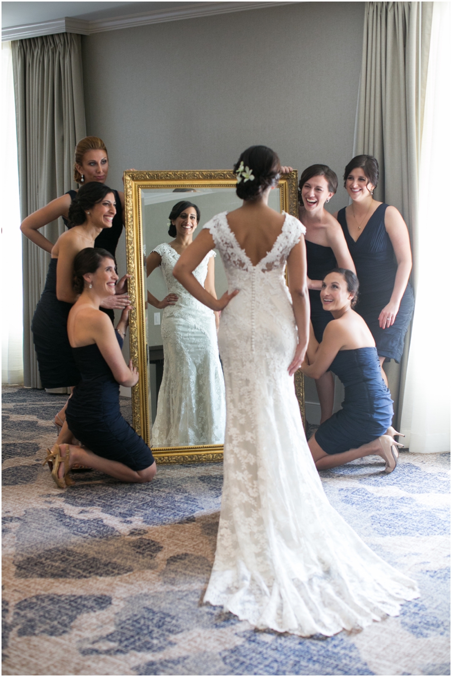 Annapolis Marriott Bridal Getting Ready - Historic Annapolis Wedding Photographer