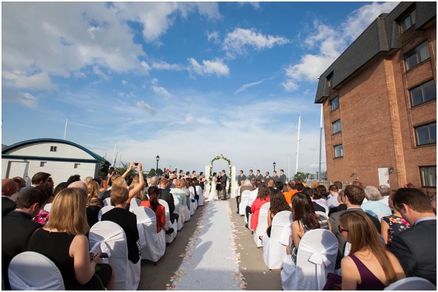 Annapolis Marriott Waterfront Ceremony - Annapolis Wedding Photographer