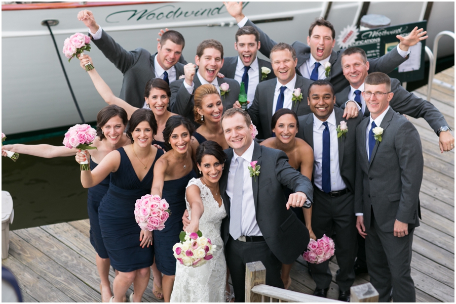 Annapolis Marriott Waterfront Wedding Party - Annapolis Wedding Photographer