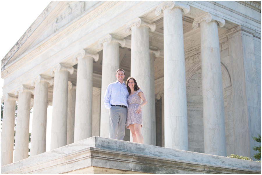 Jefferson Monument Engagement Photographs - DC Photographer