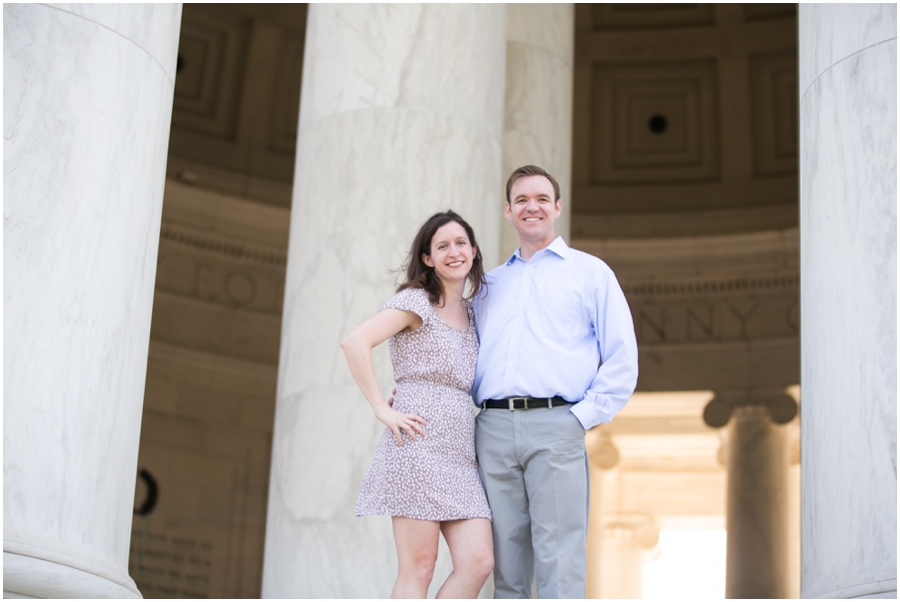 Jefferson Monument Engagement Photographs - DC Photographer