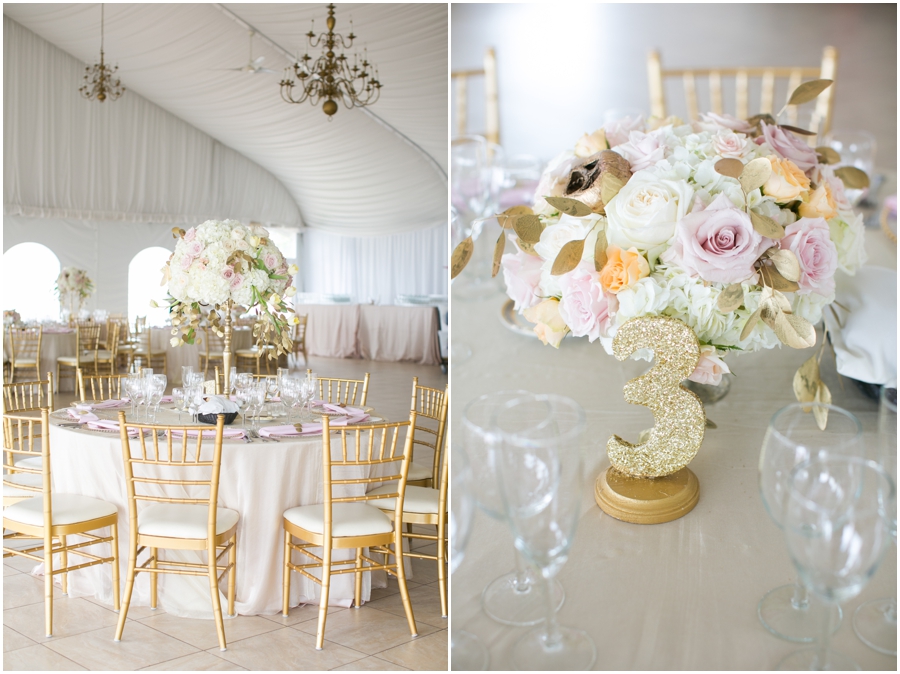 Celebrations at the Bay Tent Photographer- gold & pink - Intrigue Design & Decor