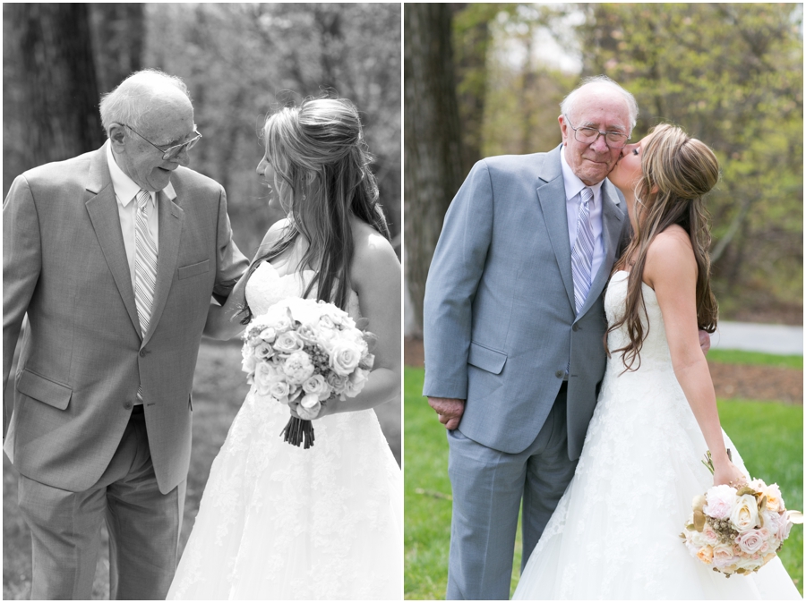 Celebrations at the Bay Photographer - Grandfather and bride