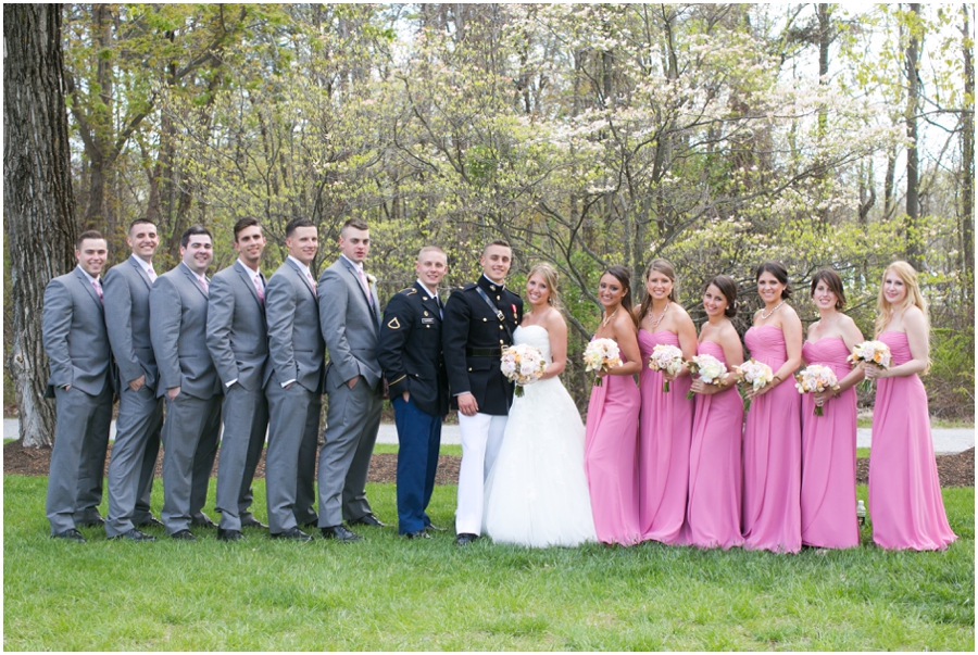 Celebrations at the Bay Wedding Photographer - Military Wedding Party