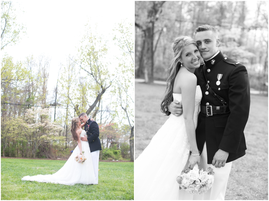 Celebrations at the Bay Photographer - Military Wedding Couple