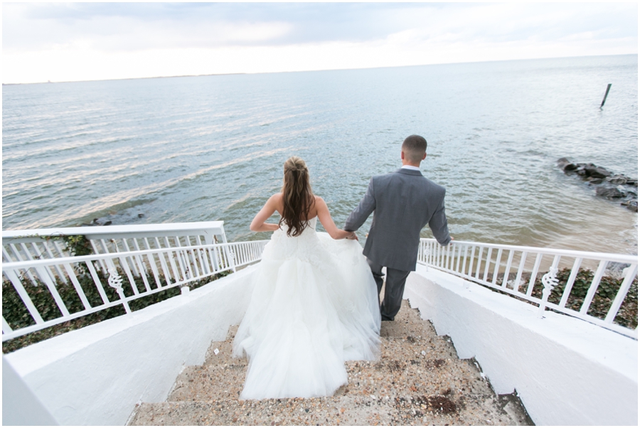 Celebrations at the Bay Wedding Photography - Waterfront Bridal Portrait