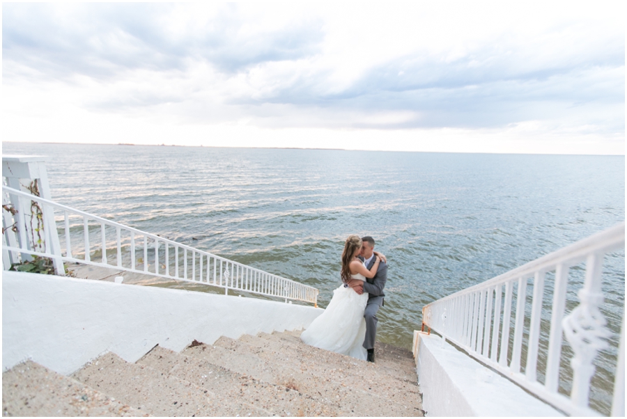 Celebrations at the Bay Wedding Photography - Waterfront Bridal Portrait