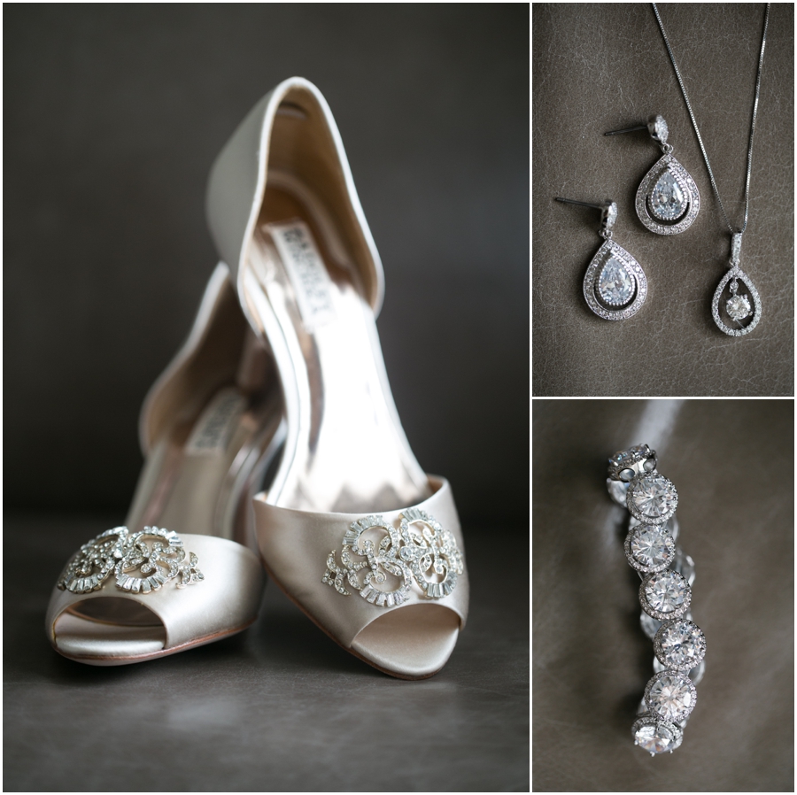 Westin Annapolis Wedding Details - Badgely Mischka Salsa Bridal Shoe