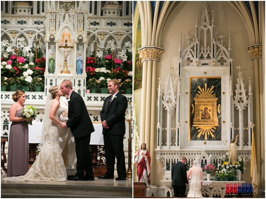 St. Mary's Annapolis Wedding Photographer - Catholic Ceremony