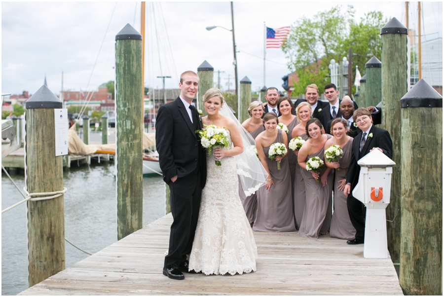 Annapolis MD Wedding Photographer - City Dock Wedding Portrait