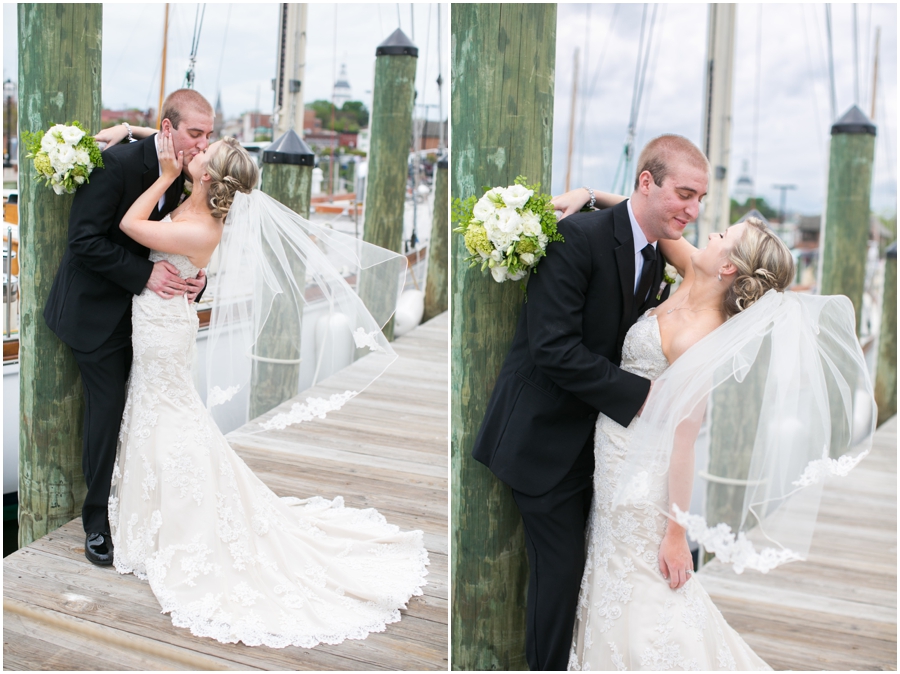 Annapolis MD Wedding Photographer - City Dock Wedding Portrait