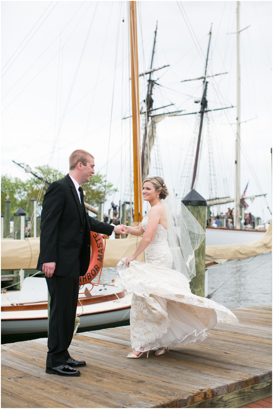 Annapolis Wedding Photographer - City Dock Wedding Portrait