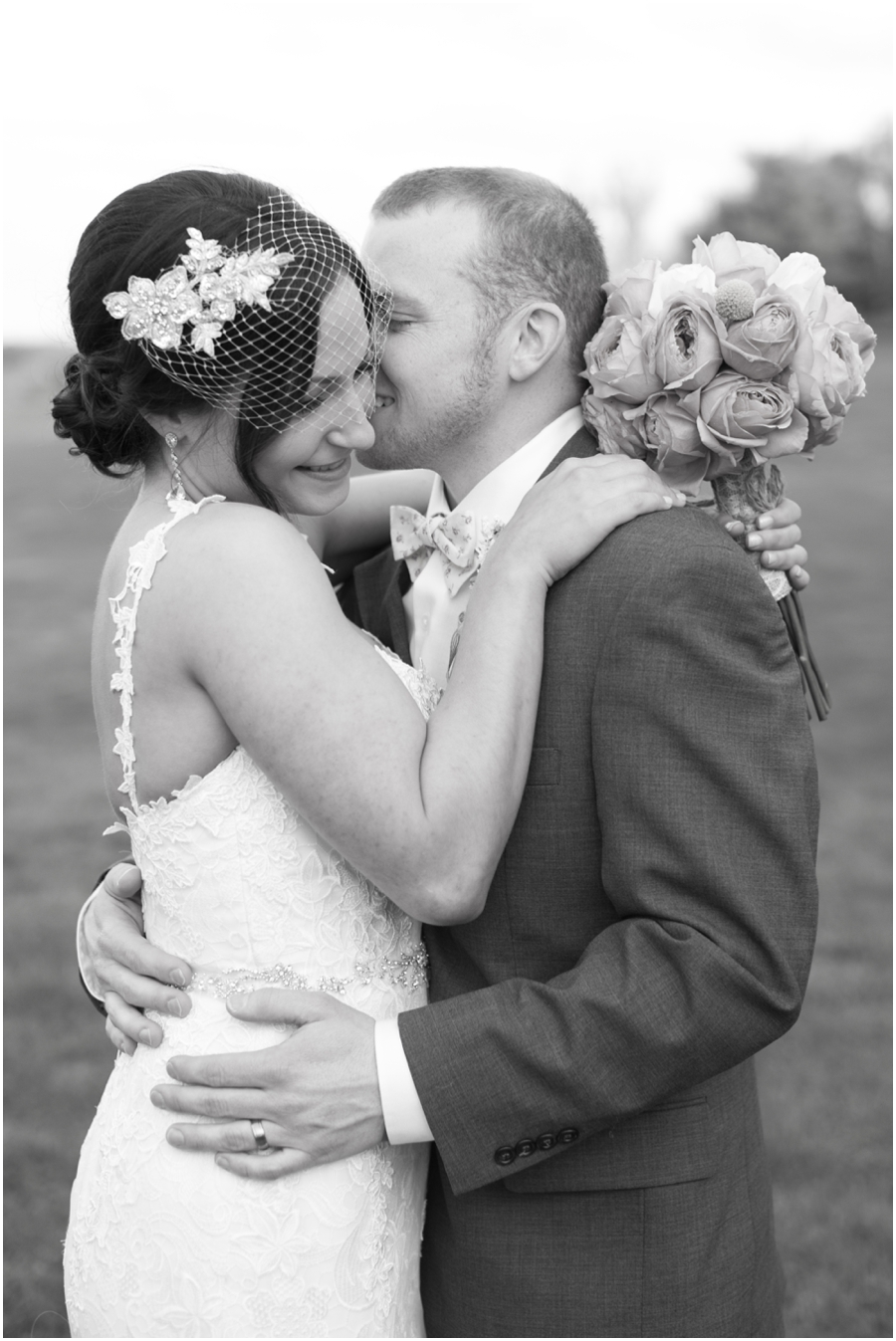 Hunt Valley Wedding Photographer - Oregon Ridge Park B&W Wedding Photo