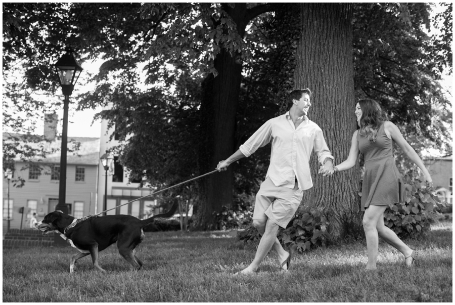 State House Puppy Engagement Photographer