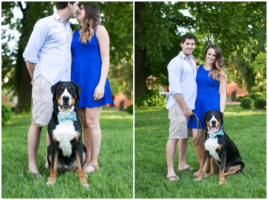 State House Puppy Engagement Photographer