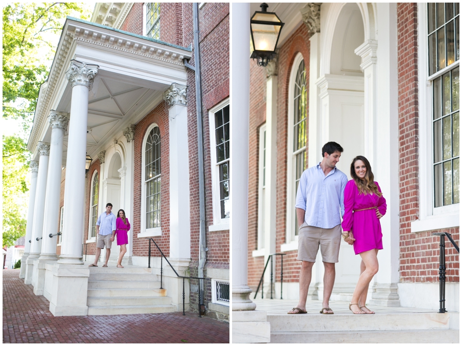 Maryland State House - Downtown Annapolis Spring Engagement Photographer