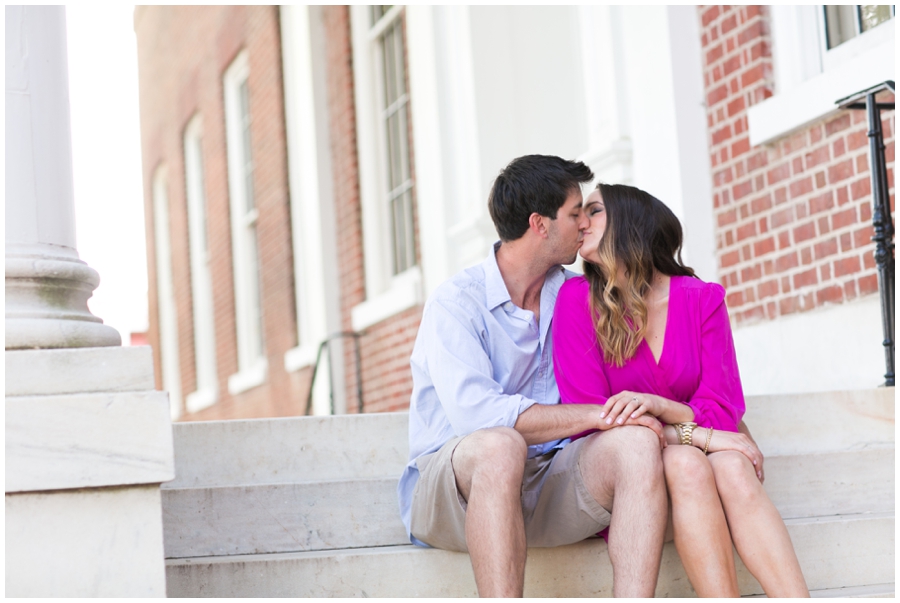 Maryland State House - Downtown Annapolis Spring Engagement Photographer