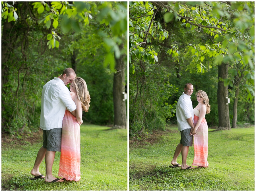 Chesapeake City Engagement Session - Spring love portrait