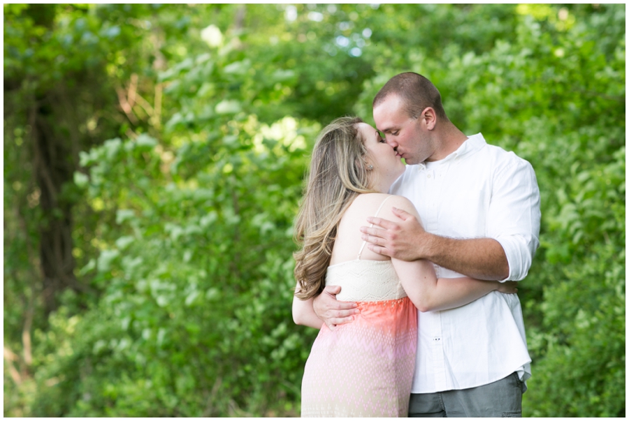 Chesapeake City Engagement Session - Spring love portrait