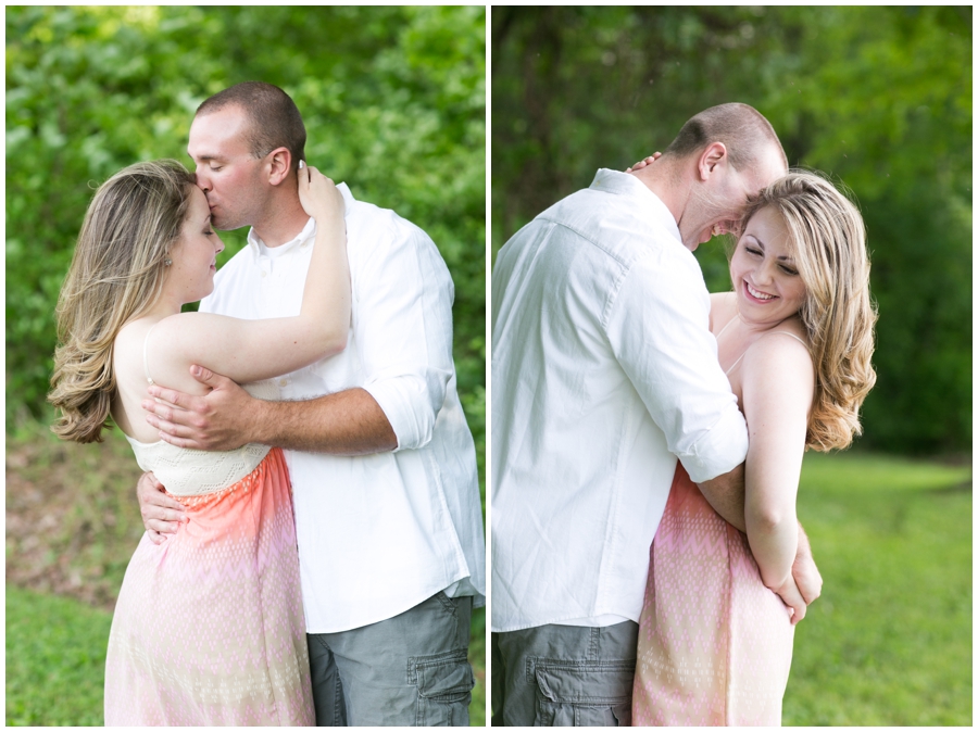 Chesapeake City Engagement Session - Spring love portrait