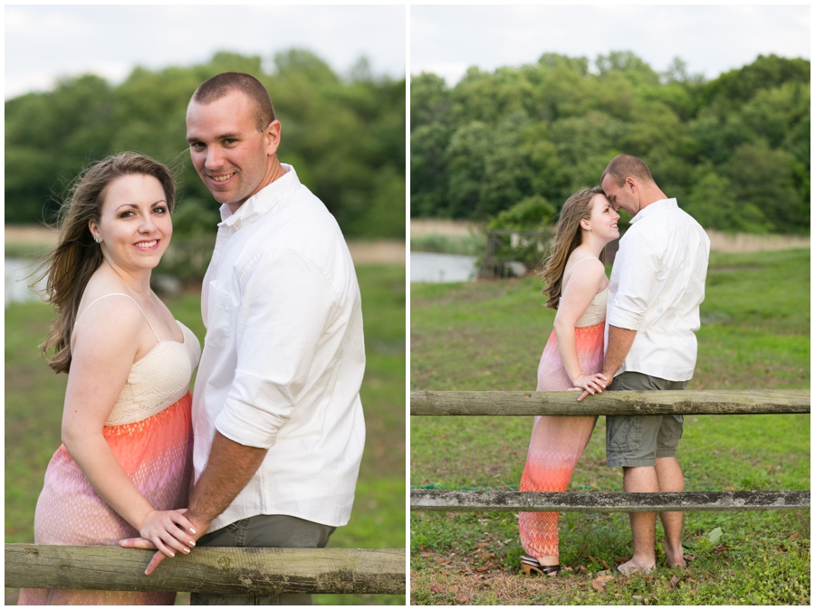 Chesapeake City Engagement Session - Spring love portrait