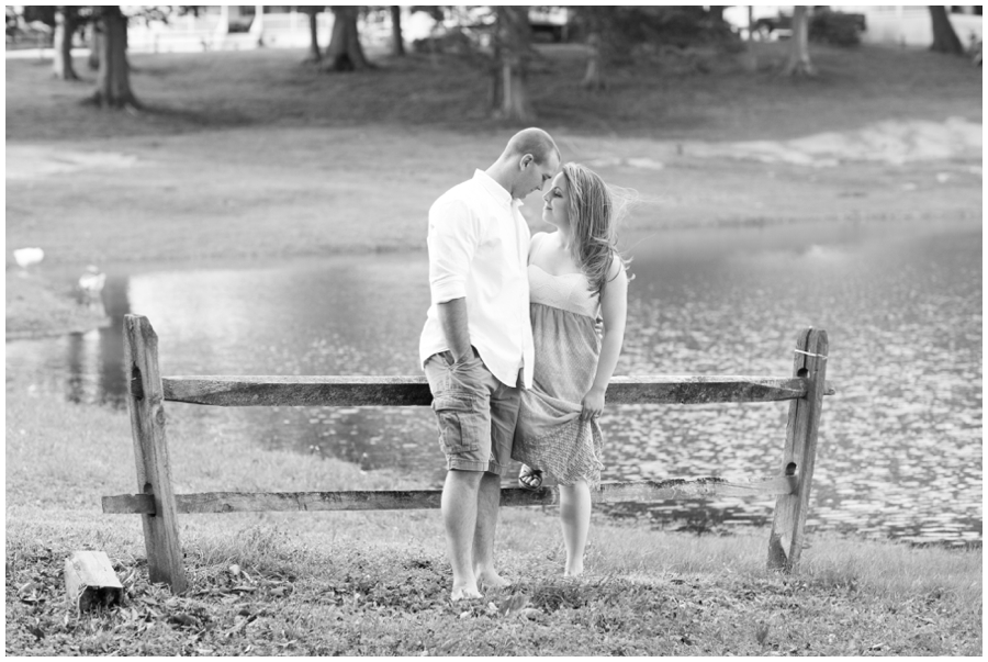 Chesapeake City Engagement Session - Spring love portrait