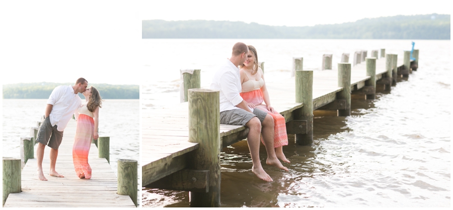 Maryland Docks Engagement Session - Spring love portrait