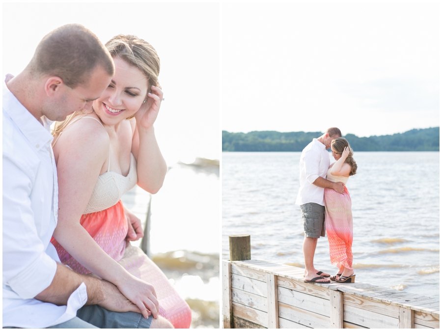 Buttonwood Beach Engagement Session - Spring love portrait