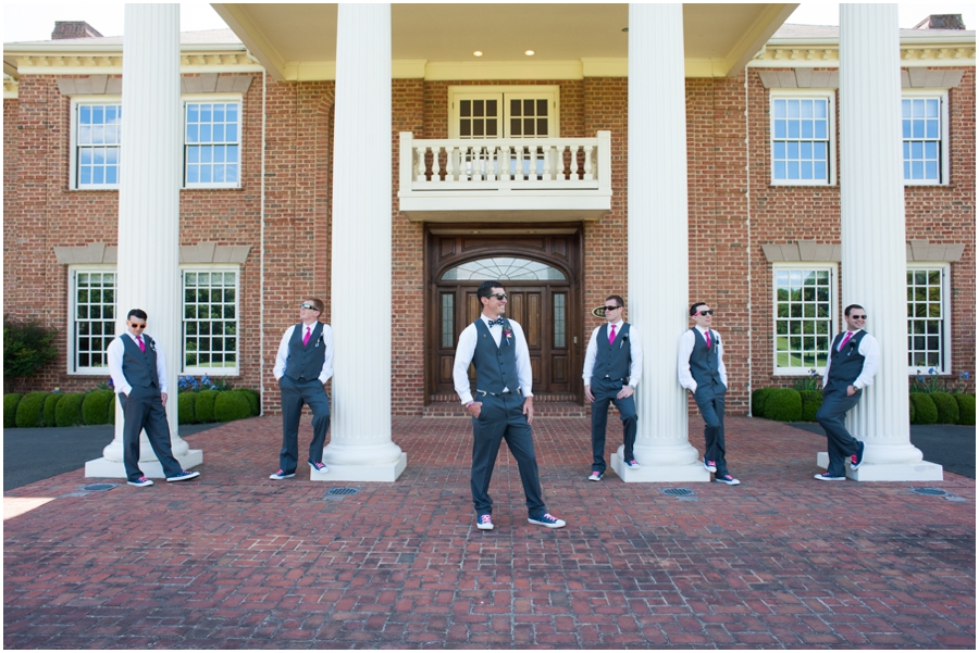 Sunset Crest Manor Wedding - Bow tie Groomsmen Portrait