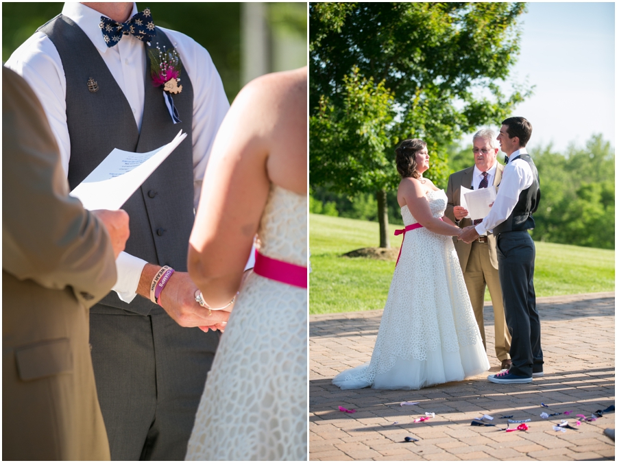 Sunset Crest Manor Ceremony - Chantilly Va Outdoor Wedding