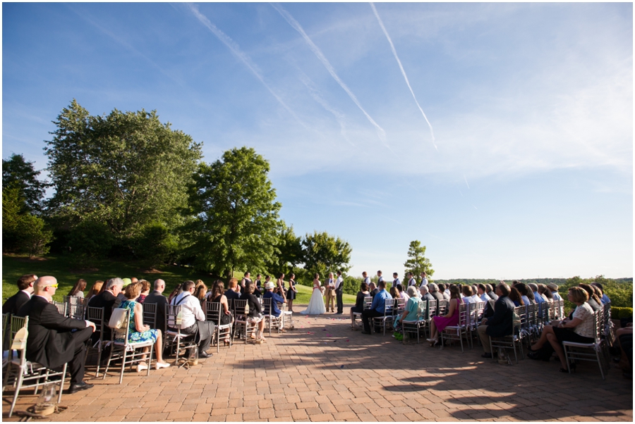 Sunset Crest Manor Ceremony - Chantilly Va Outdoor Wedding